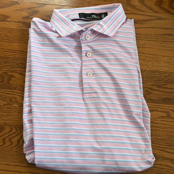 RLX Pink Stripe Polo - Picture 2 of 2